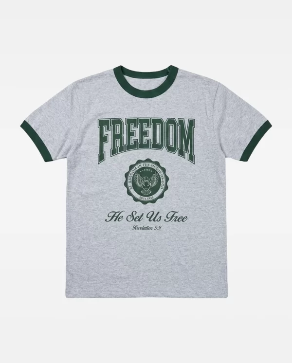 Casual T-Shirt 4M Freedom Plomo