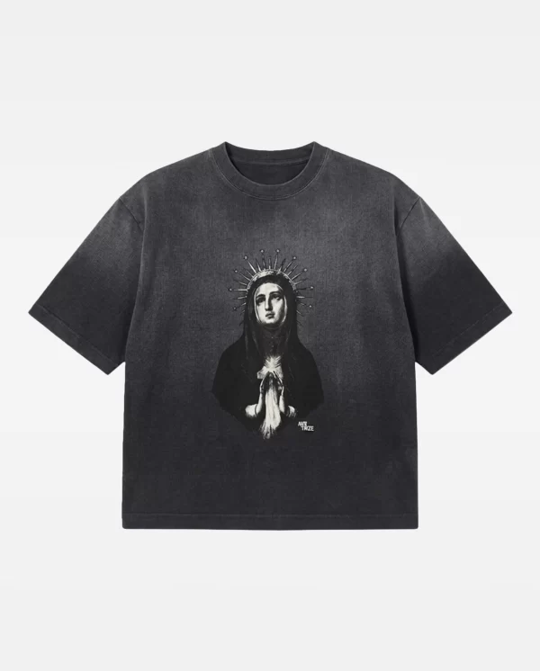 T-Shirt Tie Dye Virgen - Plomo