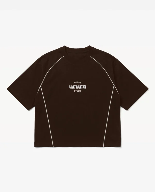 T-Shirt Line 4M Clásica - Marrón