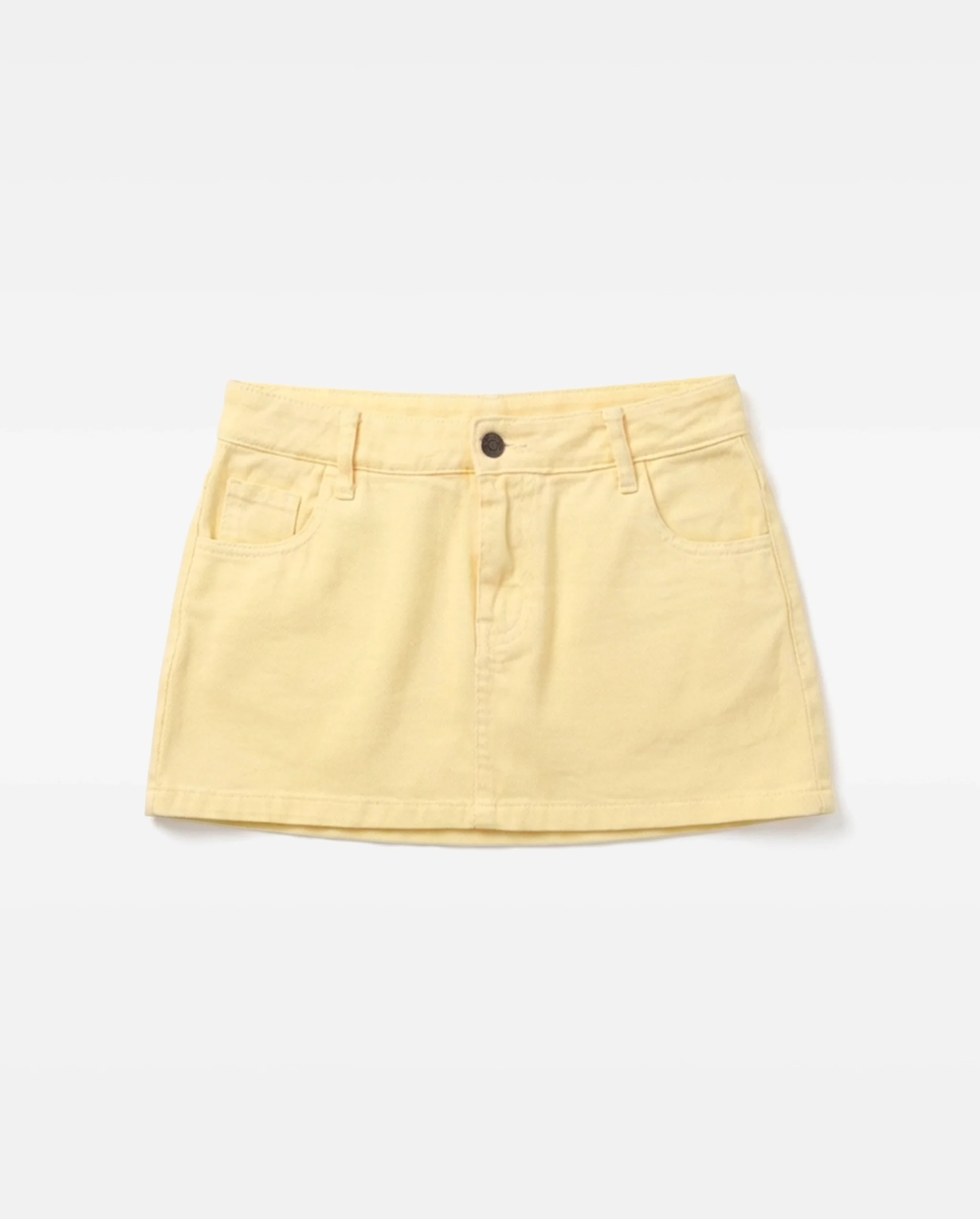 Falda Short Semicadera - Amarillo Bebe