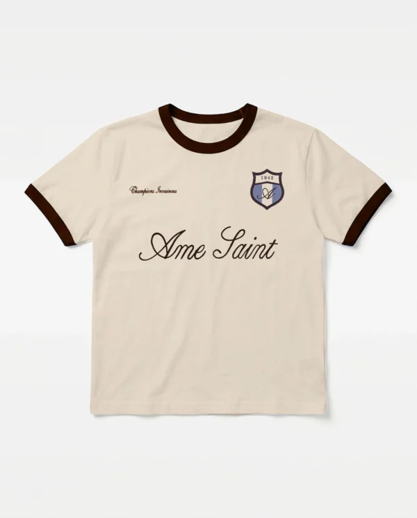 Casual T-Shirt 4M Ame Saint - Marfil