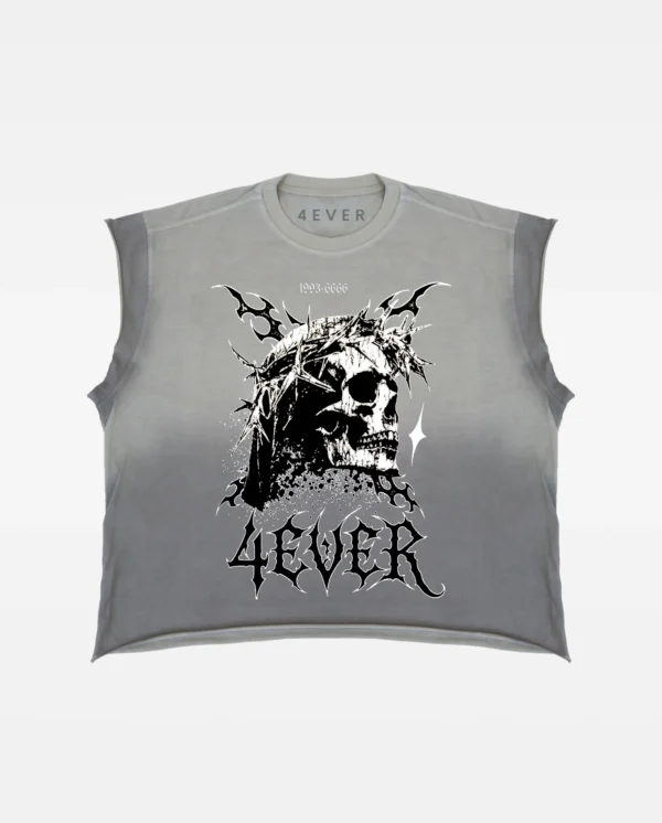 BVD Boxy Acid Wash 4M Holy Skull - Plomo Claro