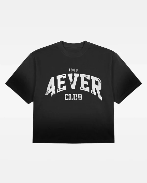T-Shirt Tie Dye 4EVER Club - Negro