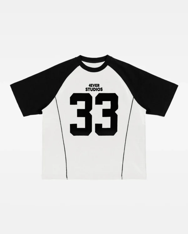 T-Shirt Line 4M 33 - Blanco y Negro