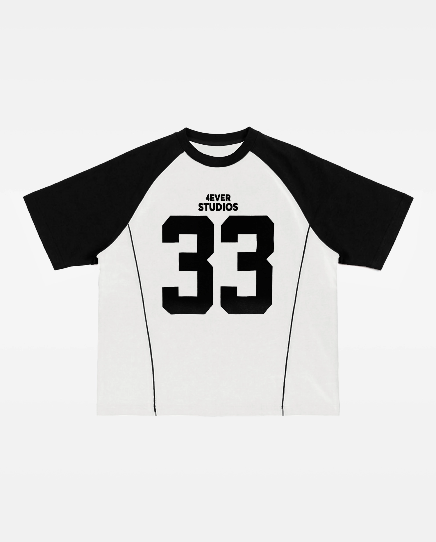 T-Shirt Line 4M 33 - Blanco y Negro