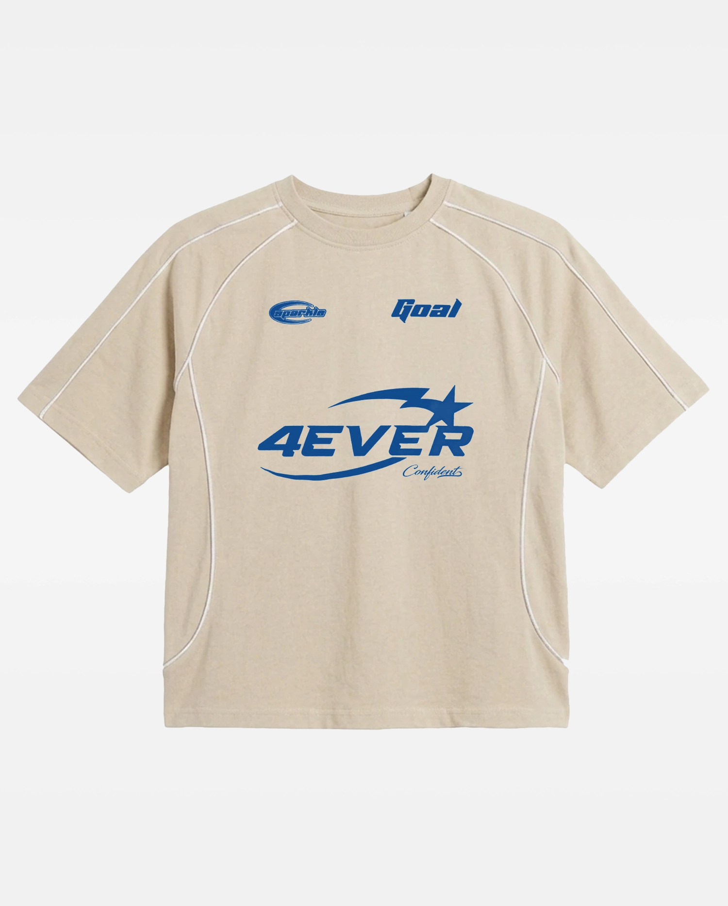 T-Shirt Line 4EVER Confident - Beige