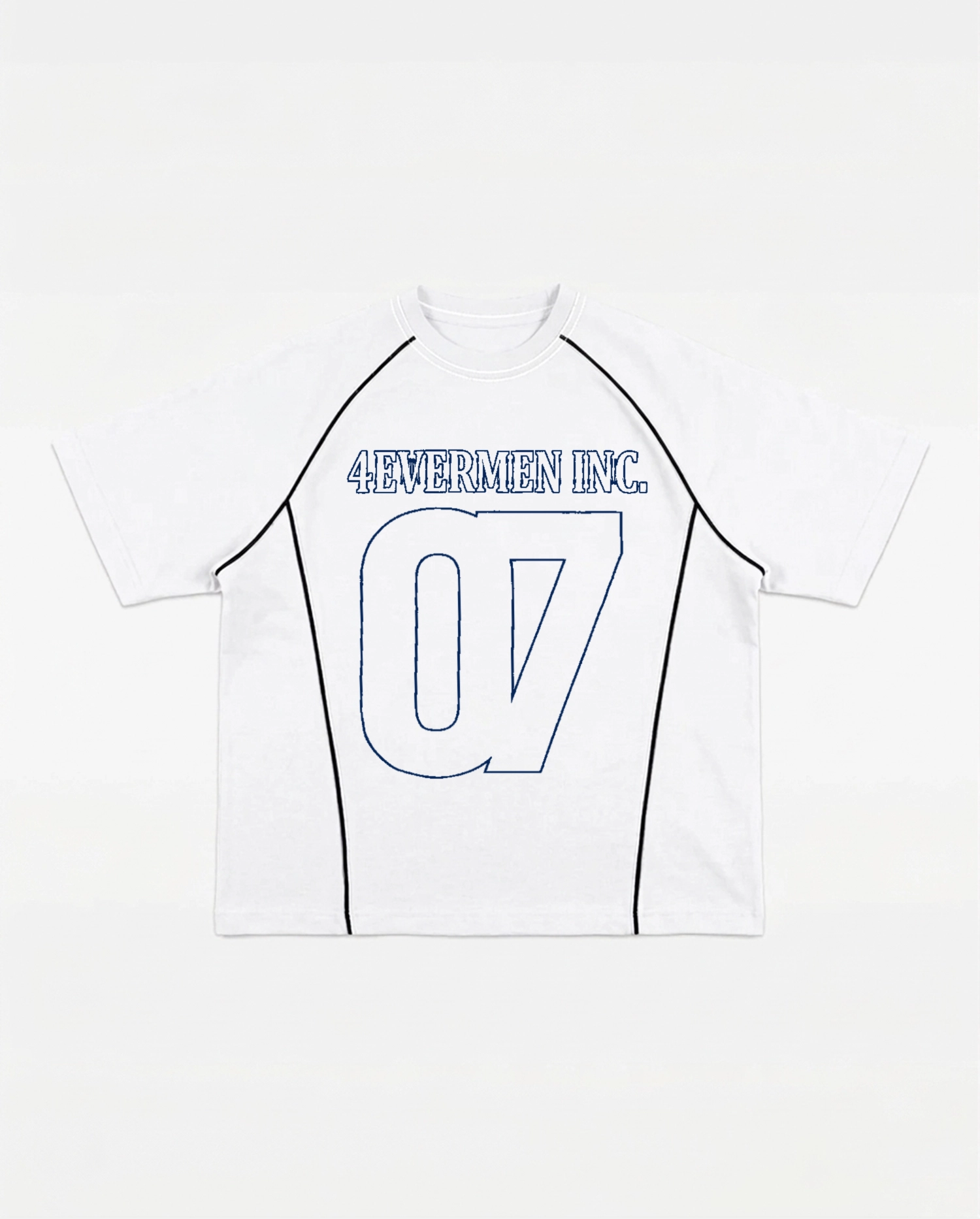 T-Shirt Line 4M 4evermen Inc. 07 - Blanco