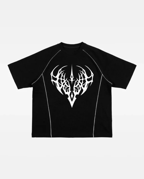 T-Shirt Line 4M Tribal - Negro