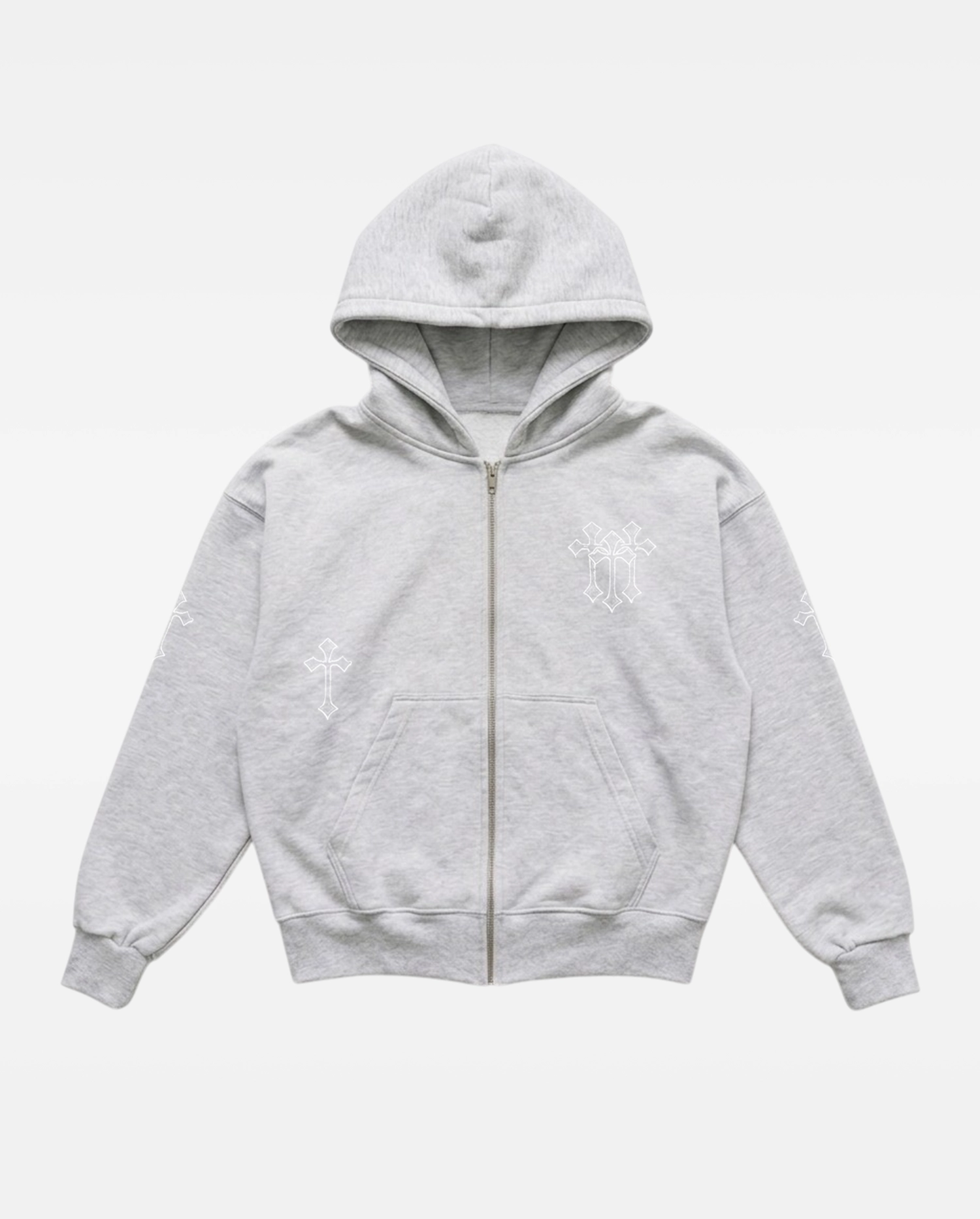 Hoodie Básico 4M Crosses - Melange