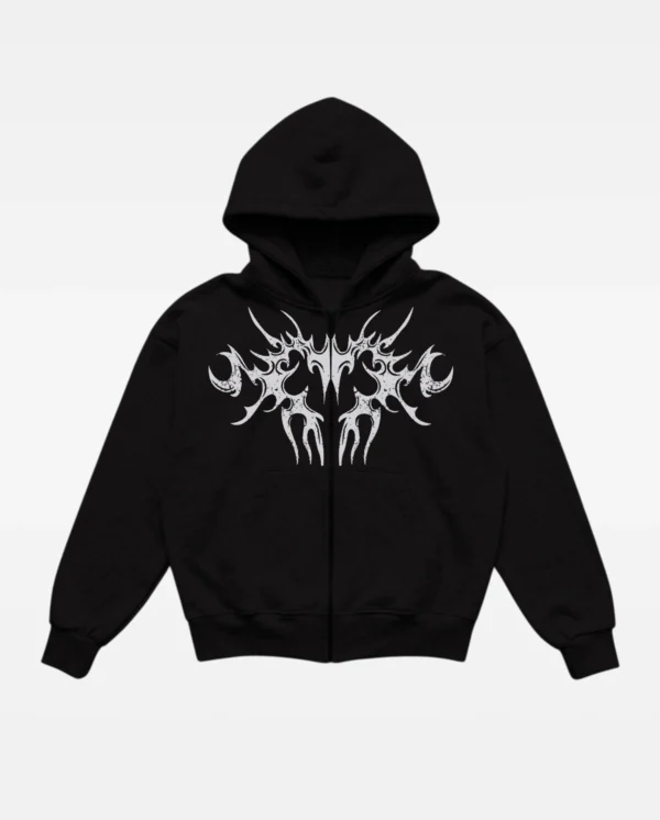 Hoodie Básico 4M Tribal - Negro