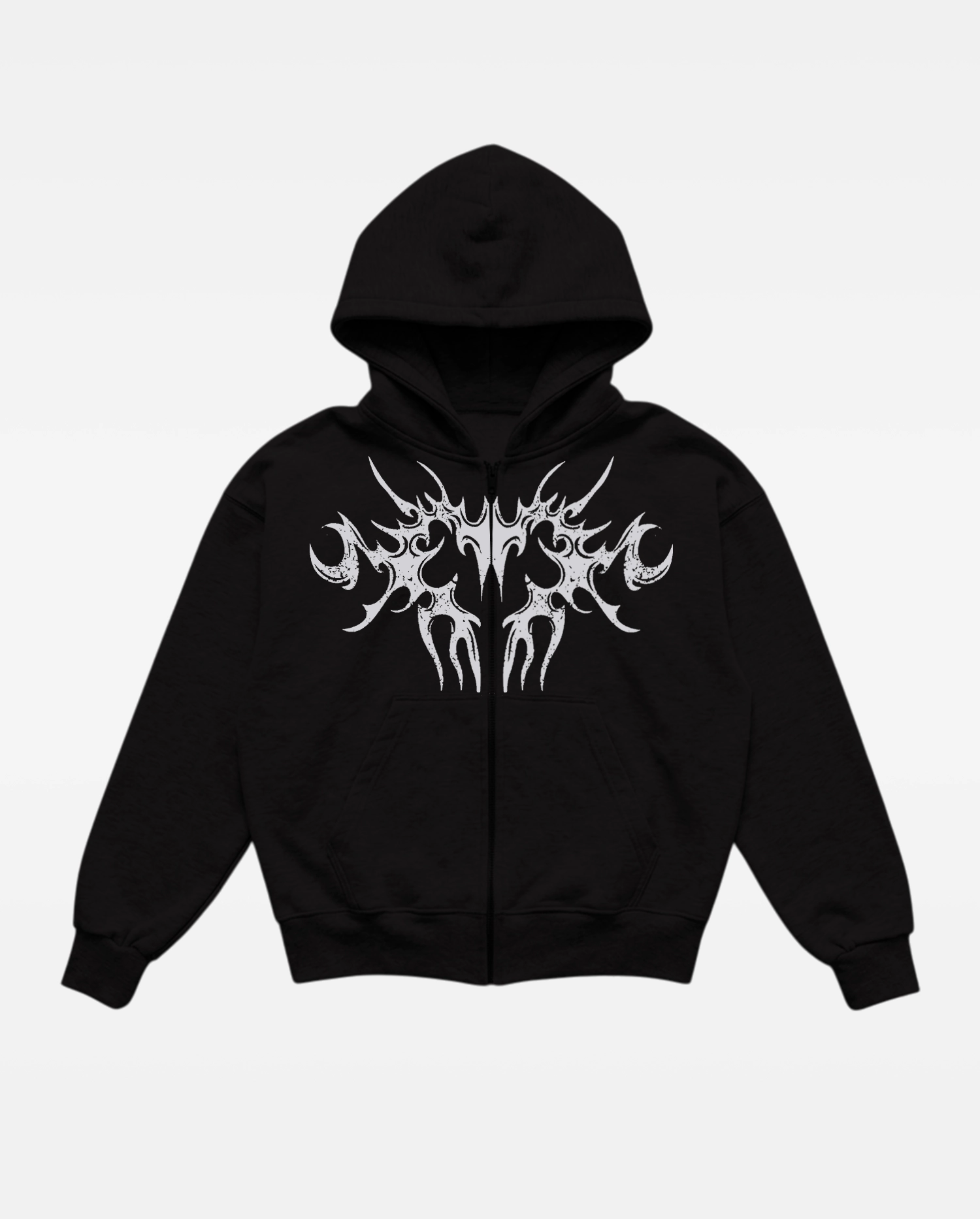 Hoodie Básico 4M Tribal - Negro