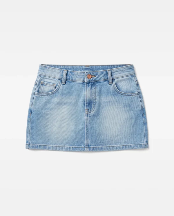 Falda Short Semicadera - Celeste