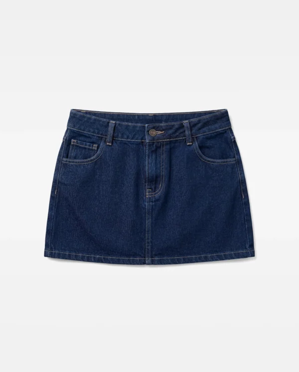 Falda Short Semicadera - Azul Índigo